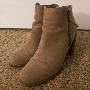 Tan booties